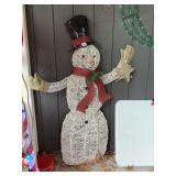 5 ft. 6 inch Lighted Snowman – for outside