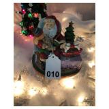 Wooden Santa music box