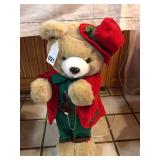 Vintage, electric Christmas bear that moves, works great w/box