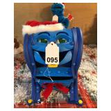 Talking and singing Mailbox (Mel Box), dressed up for Christmas has a sensor, moves his Lips w/box