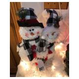 Mr. and Mrs. and baby snowmen