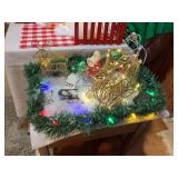 Gold wired Angel Reindeer and Sleigh, these are hard to find items