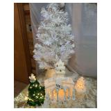 Nice lot that has a nice Church that has 2 trees both light up fiber optic tree w/box