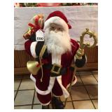 36-inch Santa carrying a bag of toys, vintage