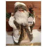 18 inch Santa in his White and Brown robe