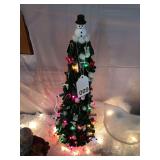 Custom Miniature Christmas tree 20 inches tall lights up