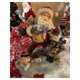 Great figure of Santa with arms full of presents, works great in a large scene w/box