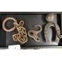 Vintage Cannonball, hooks, & chain