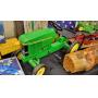 JOHN DEERE, SILVER COINS, TOY TRACTOR COLLECTION, LINENS