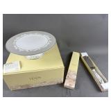 Lenox Bellina Footed Cake Plate & Server In Boxes