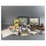 Wood Duck Heads, Antique Photos & Porcelain Dogs