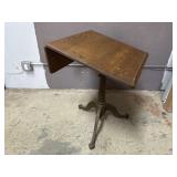 Vtg Cast Iron Base Drafting Table