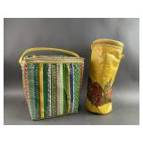 Vintage Insulated Picnic Cooler Bags