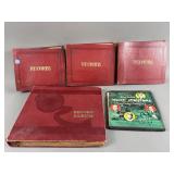 Vtg Records In Leather Storage & More