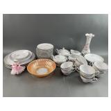 Sterling Rose Porcelain Diningware, Fireking &More