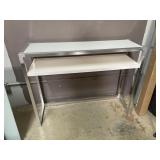 Glass Top Console Table
