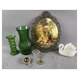 Framed Courtly Couple, Lipstick Holder & More