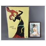 Framed James Avnil Art Print & Watercolor Nude