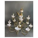 Hollywood Regency 12 Light Ceiling Chandelier