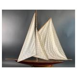 Handmade Wooden Sailboat