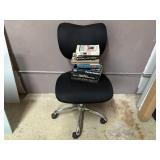 Office Chair & Assorted Books
