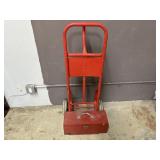 Moving Dolly & Red Metal Tool Box With Tools