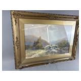 CE Hannaford Ornate Framed Landscape