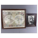 Antique Mona Lisa & Man Of The World