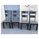 4 Wood Dining Chairs