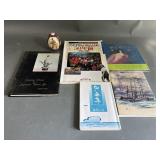 Japanese Books & Satsuma Porcelain Egg