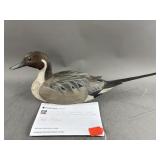 Signed Hand Carved Ken Krum Duck Decoy