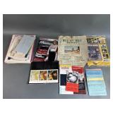 Vtg Ephemeral: Blueprints, Manuals, Ads, & More