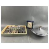 Oneida Craft Stainless Flatware, Seiko Clock &More