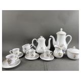 Signed Moustiers Faience French Ceramic Tea Set