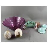 XL Decorative Glass Bowl, Royal Stuart & More