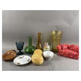Italian Art Glass Vase & Home Decor Items