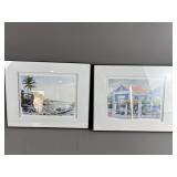 Signed Herman Van B Watercolors