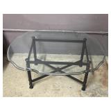 Vintage Beveled Glass Coffee Table