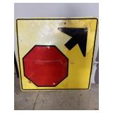 Stop Ahead Metal Traffic Sign