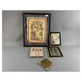 Egyptian Framed Papryus Art & More