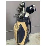 Vintage Arnold Palmer Golf Bag & Golf Clubs