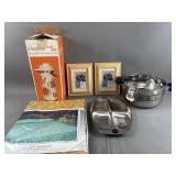 Vtg Diamond Air Pot & Home Decor