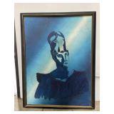 Epic Painted Board Blue Tribal Man