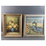 Van Gogh Art Print Yellow Roses Printing