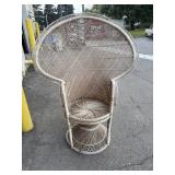 XL Boho Wicker Rattan Peacock Chair