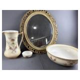 Crown Ducal England Water Vase, Wash Bowl & More