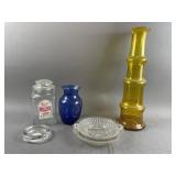 XL Vintage Art Glass Vase & More