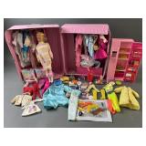 Vintage Barbie Vinyl Case, Doll Clothes & More