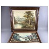 Signed Colby Landscape Painting & More