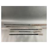 Antique Wooden/Metal Spears Changable Tools